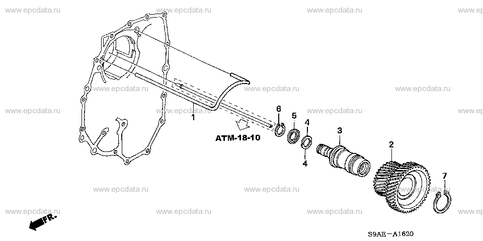 Atm Idle Shaft At For Honda Cr V At Transmission