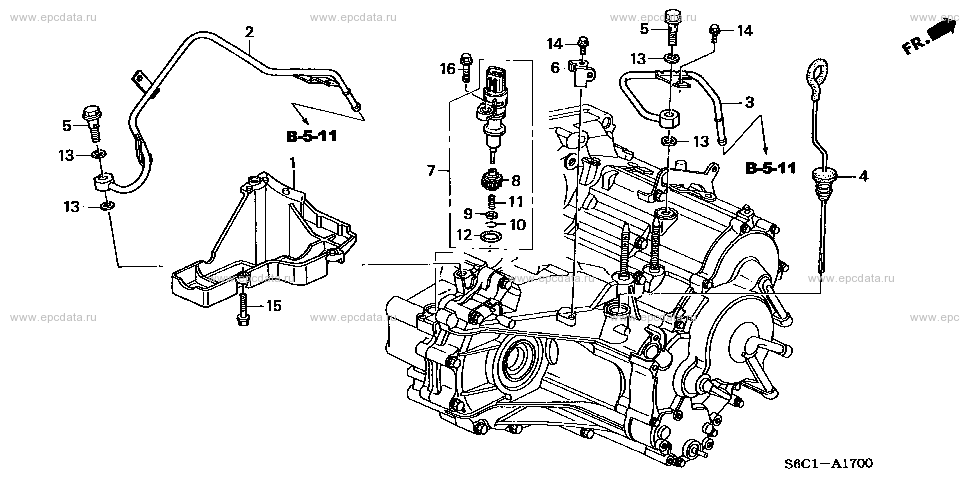 Atfﾊﾟｲﾌﾟ  Speed Sensor For Honda Civic Eu, 7 Generation 09.2000 - 08. 