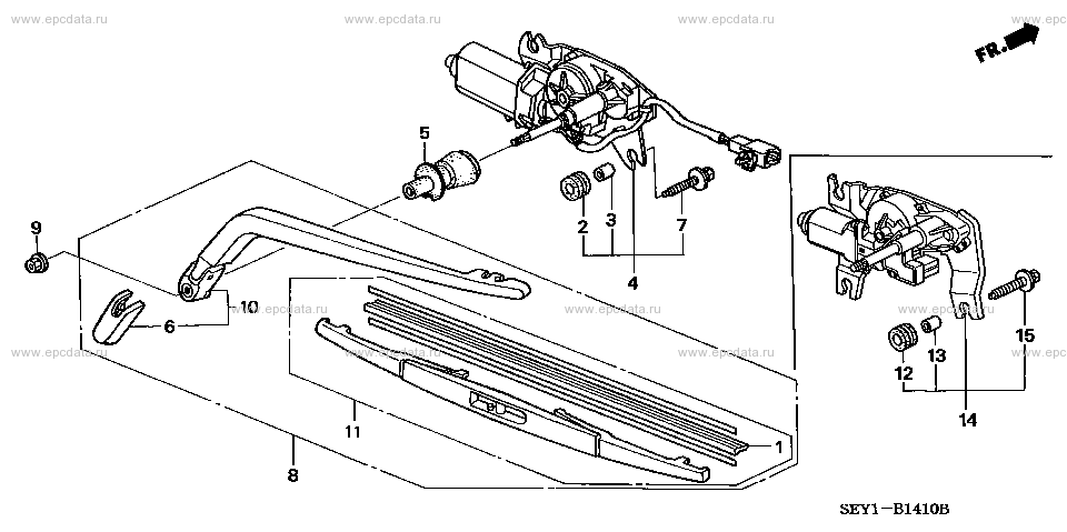 B-14-10 ﾘﾔｰﾜｲﾊﾟｰ for Honda Mobilio Spike frame LA-GK2 - Auto parts 