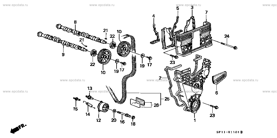 Honda prelude outlet timing belt