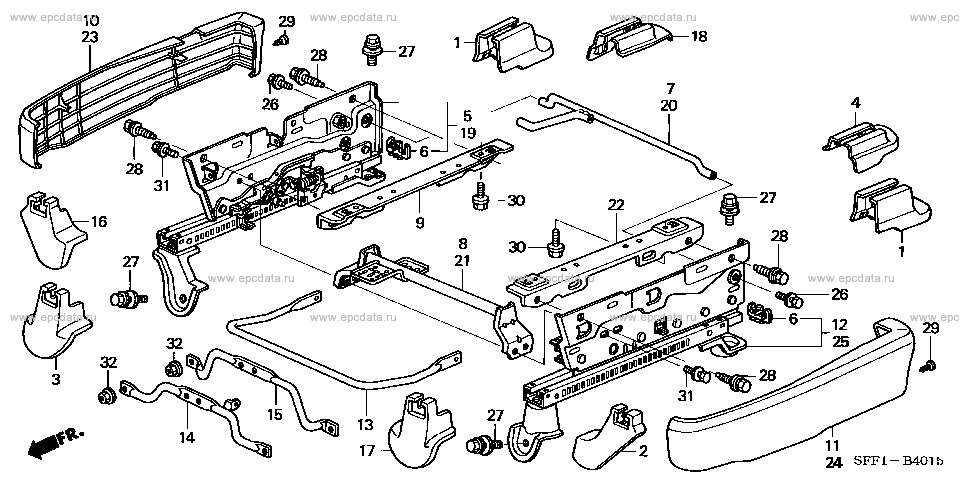 Honda odyssey rb1 схема