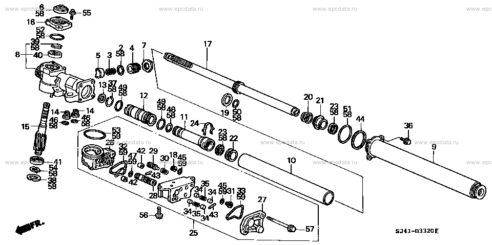 B-33-20 ﾊﾟﾜｽﾃｷﾞﾔｰﾎﾞｯｸｽｼｮｰﾄﾊﾟｰﾂ for Honda Concerto frame E-MA2 