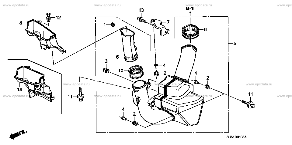 B-1-5 ﾚｿﾞﾈｰﾀｰﾁｬﾝﾊﾞｰ for Honda Legend frame DBA-KB2 - Auto parts 