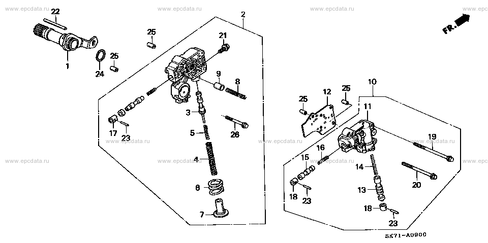 Regulator /ﾛｯｸｱｯﾌﾟﾊﾞﾙﾌﾞ for Honda Integra 2 generation 04.1989 - 09. ...