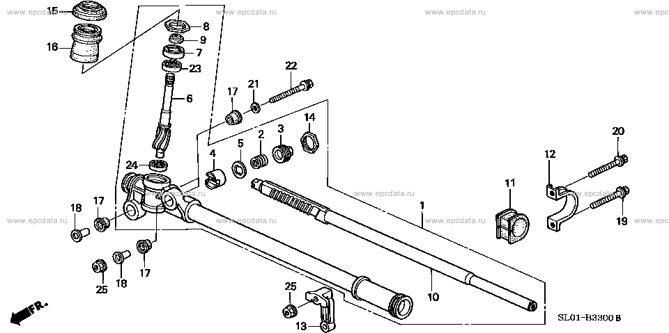 B-33 ｽﾃｱﾘﾝｸﾞｷﾞﾔｰﾎﾞｯｸｽ for Honda NSX frame E-NA1 - Auto parts - Amayama