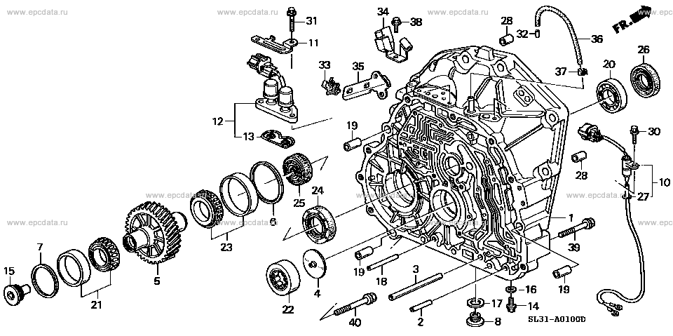 ATM-1 torque converter case (CB5:100) for Honda Vigor frame E-CB5 ...