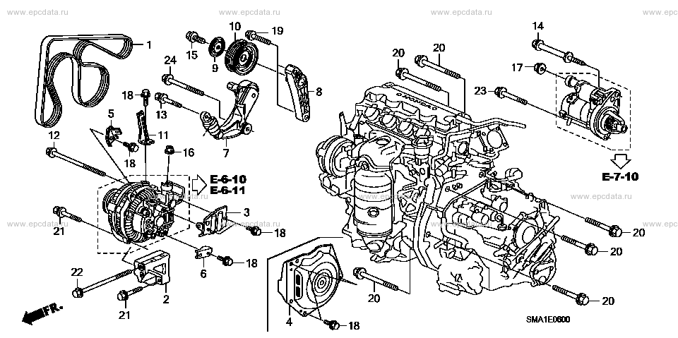 Система зарядки аккумулятора - Руководство по обслуживанию и ремонту Honda Civic 5D