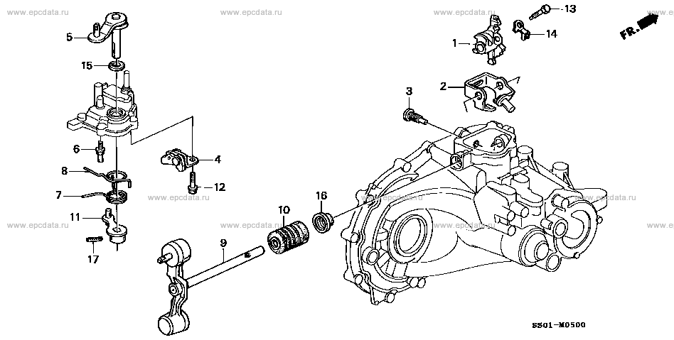 M-5 ｼﾌﾄｱｰﾑ/ｼﾌﾄﾚﾊﾞｰ for Honda Prelude frame E-BB1 - Auto parts - Amayama