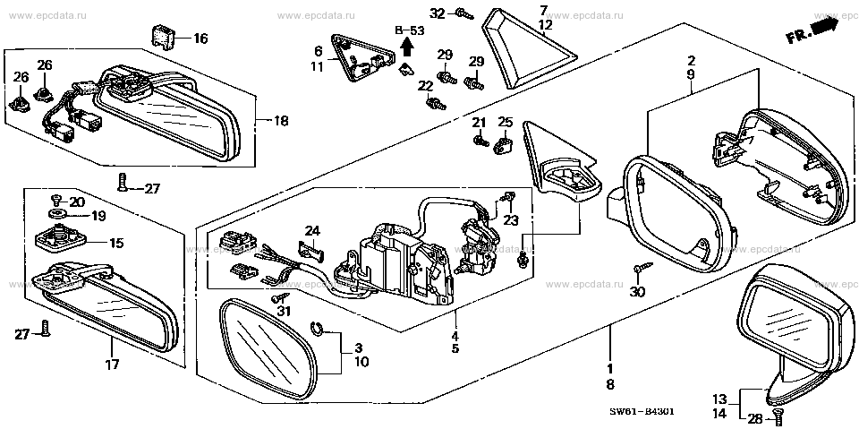 Honda inspire ua2 схема предохранителей