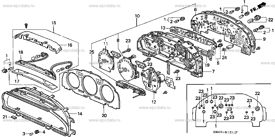 B-12-11 METER COMPONENTS (DENSO)