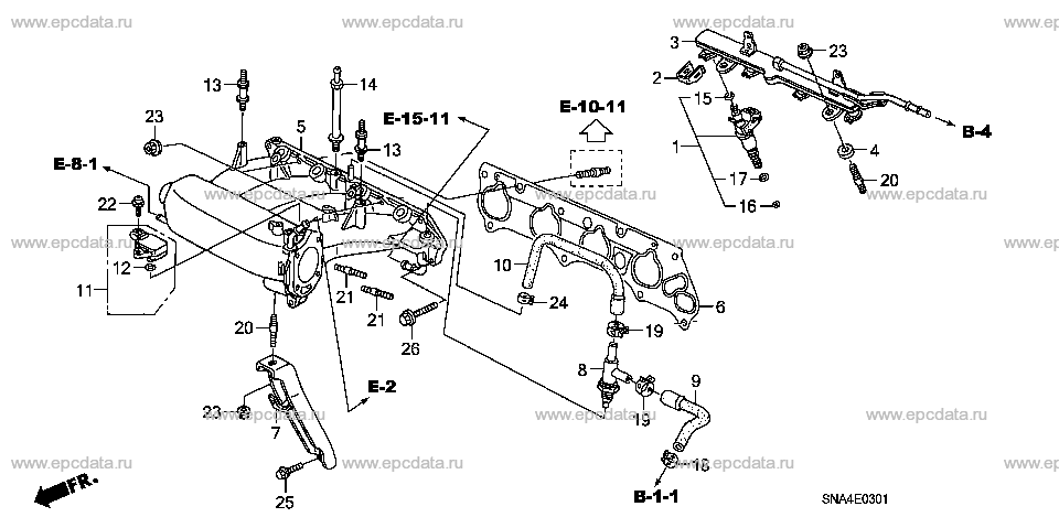 E-3-1 INTAKE MANIFOLD (2.0L)