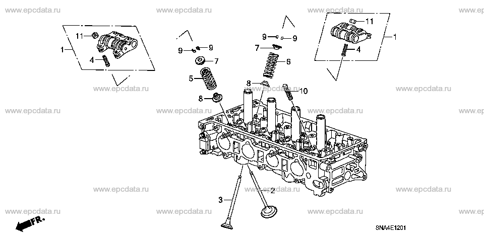 E-12-1 VALVE/ROCKER ARM (2.0L)