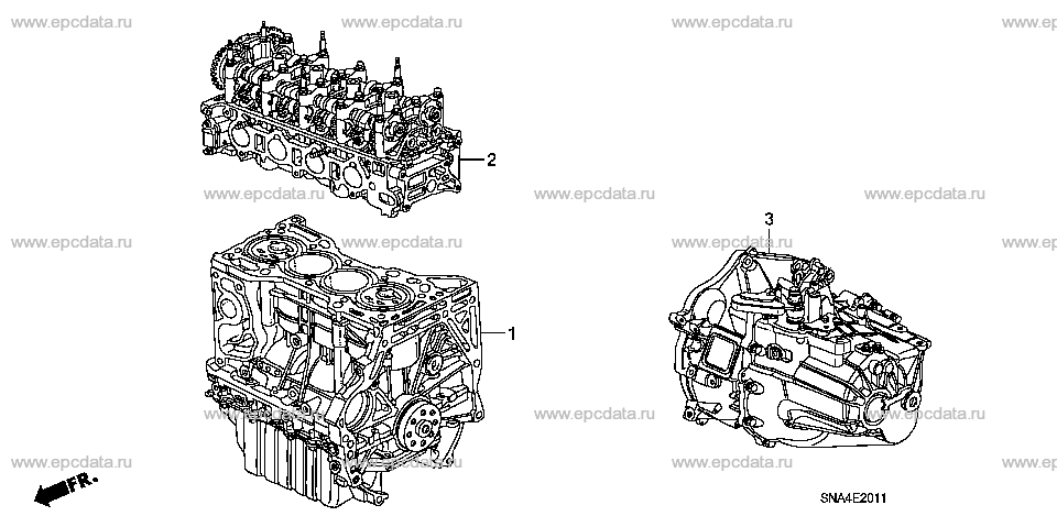 E-20-11 ENGINE ASSY./TRANSMISSION  ASSY. (2.0L)