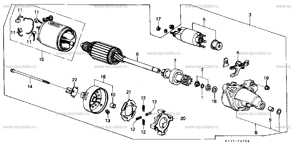 E-7-4 STARTER MOTOR (DENSO)(5)