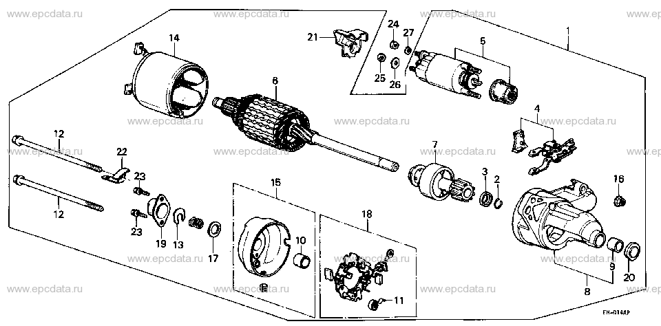 E-7-2 STARTER MOTOR (DENSO)(3)