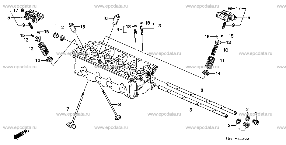E-12-2 VALVE/ROCKER ARM (DOHC VTEC)
