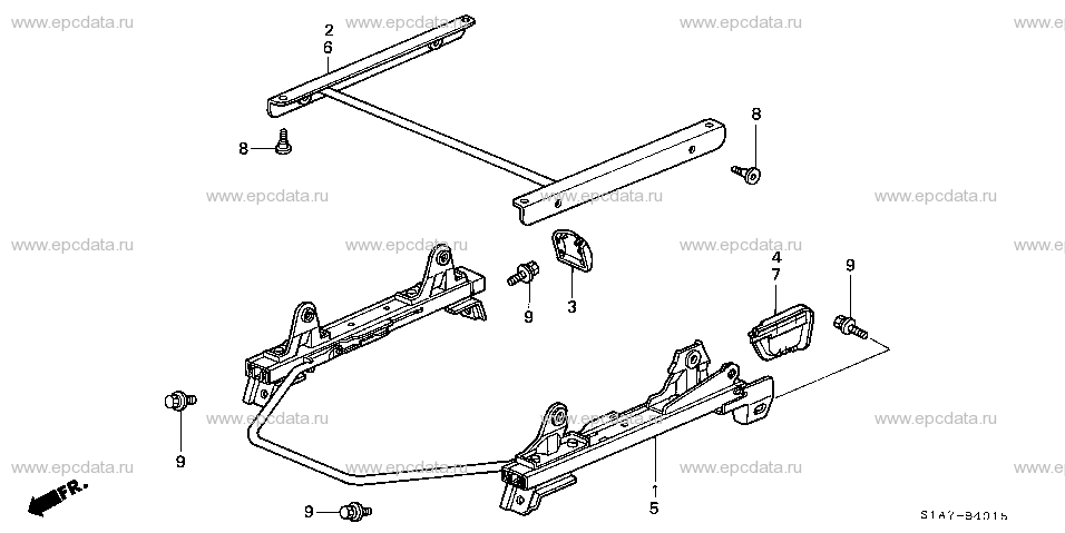 B-40-15 FRONT SEAT COMPONENTS (RECARO)