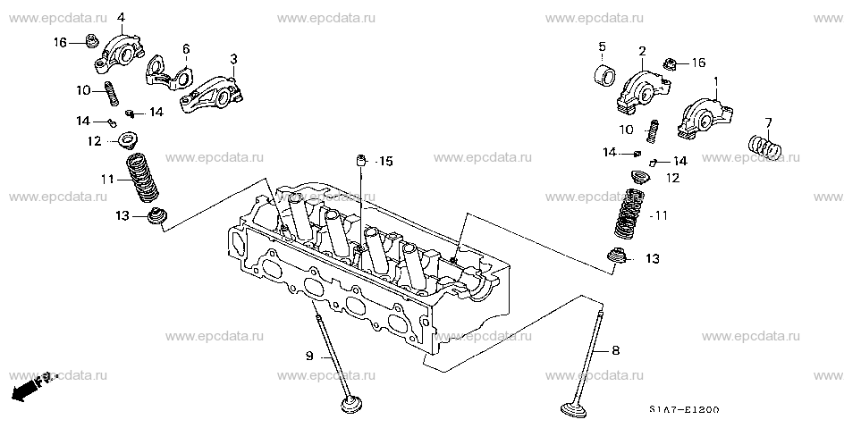 E-12 VALVE/ROCKER ARM (1.6L)