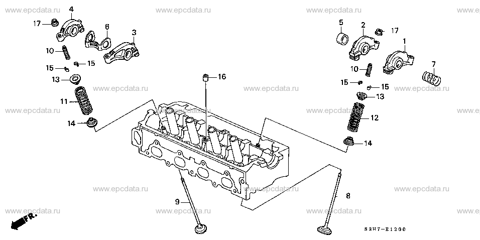 E-12 VALVE/ROCKER ARM (SOHC)