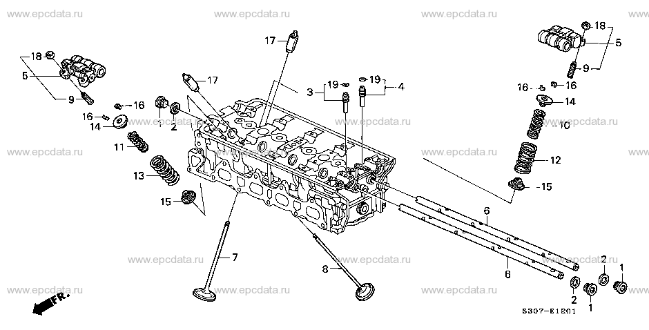 E-12-1 VALVE/ROCKER ARM (DOHC)