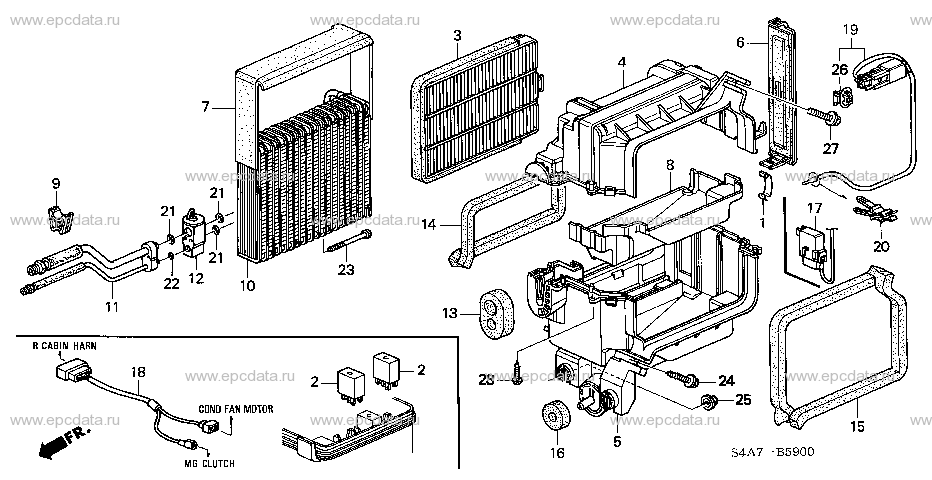 B-59 AIR CONDITIONER (COOLING UNIT) (LH)