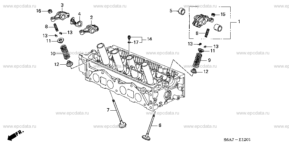 E-12-1 VALVE/ROCKER ARM (1.6L)
