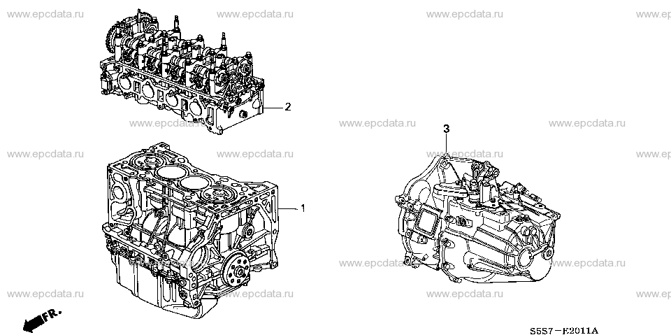E-20-11 ENGINE ASSY./TRANSMISSION  ASSY. (TYPE R)