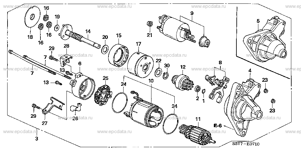 E-7-10 STARTER MOTOR (DENSO)(1)