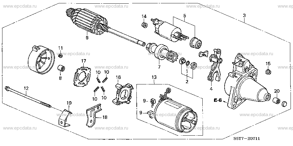 E-7-11 STARTER MOTOR (DENSO)(2)