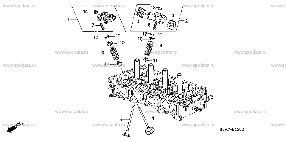 E-12-2 VALVE/ROCKER ARM (DOHC) ( VTEC)