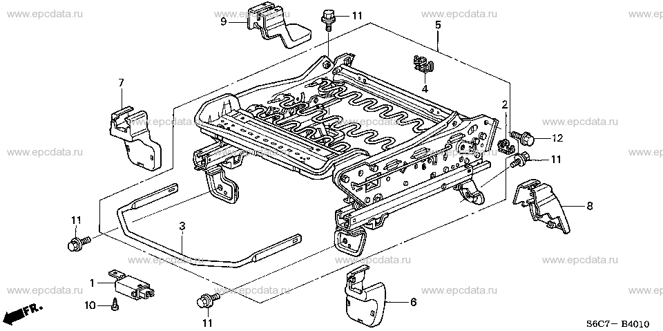 B-40-10 FRONT SEAT COMPONENTS(L.) (1)