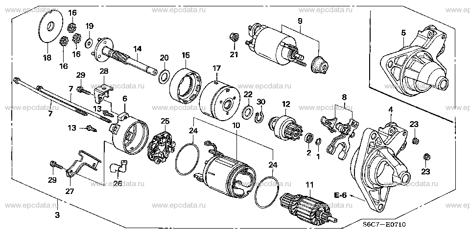 E-7-10 STARTER MOTOR (DENSO) (1)