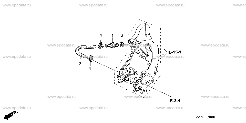 E-8-1 BREATHER TUBE  (2.0L)