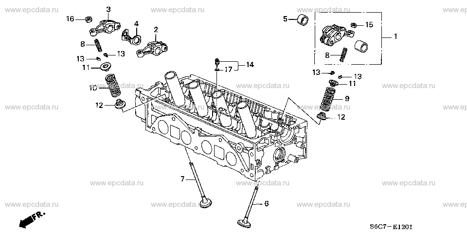 E-12-1 VALVE/ROCKER ARM (SOHC) ( VTEC)