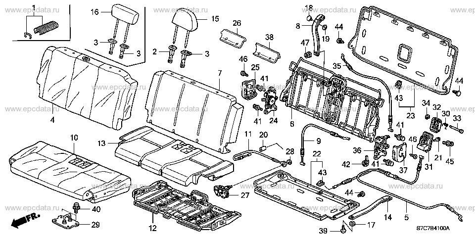 B-41 REAR SEAT
