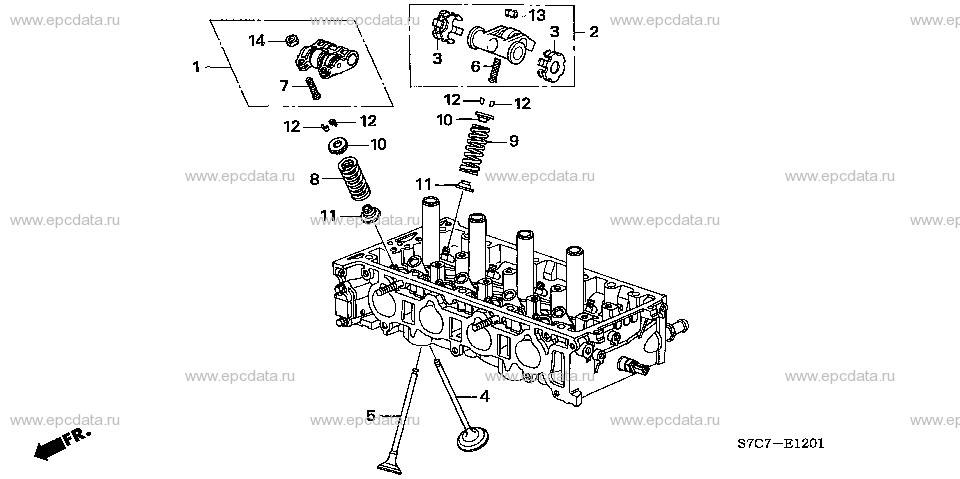E-12-1 VALVE/ROCKER ARM (2.0L)