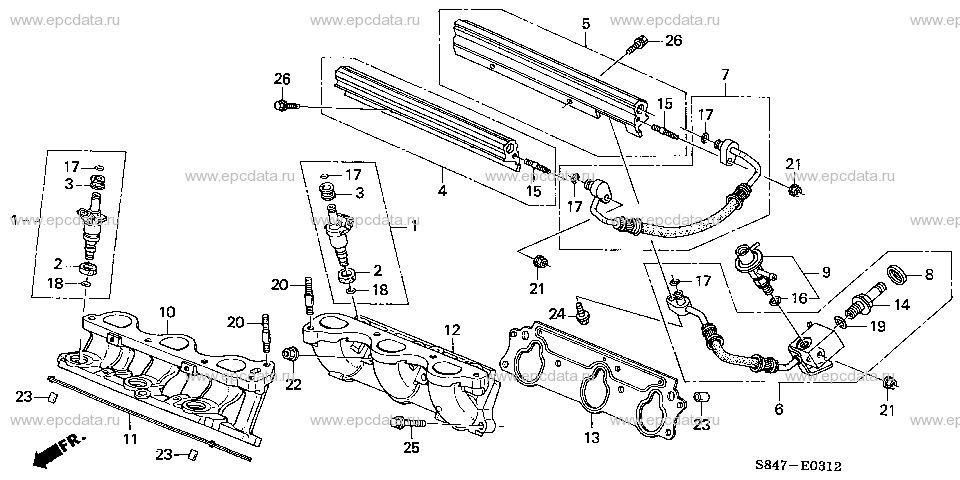 E-3-12 FUEL INJECTOR (V6) (3)