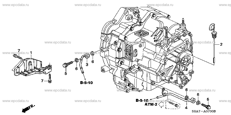 ATM-7 ATF PIPE (4AT)