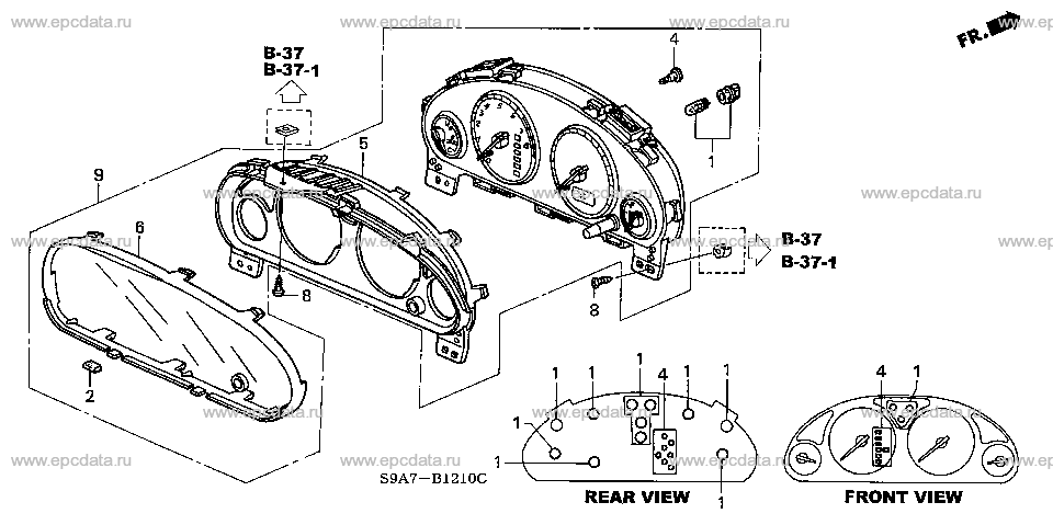 B-12-10 METER COMPONENTS (NS) (-'04)