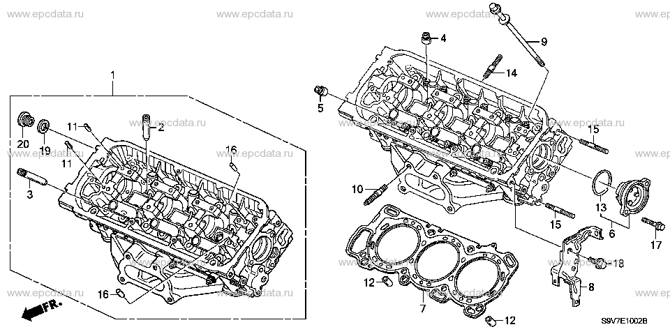E-10-2 FRONT CYLINDER HEAD ('05-)