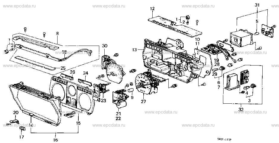 B-12-2 SPEEDOMETER COMPONENT (0C200001-)