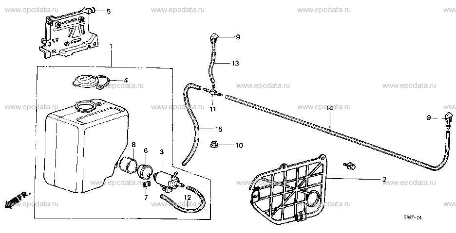 B-15 FRONT WINDSHIELD WASHER