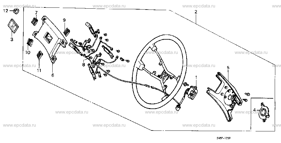 B-31-1 STEERING WHEEL (0C200001-)