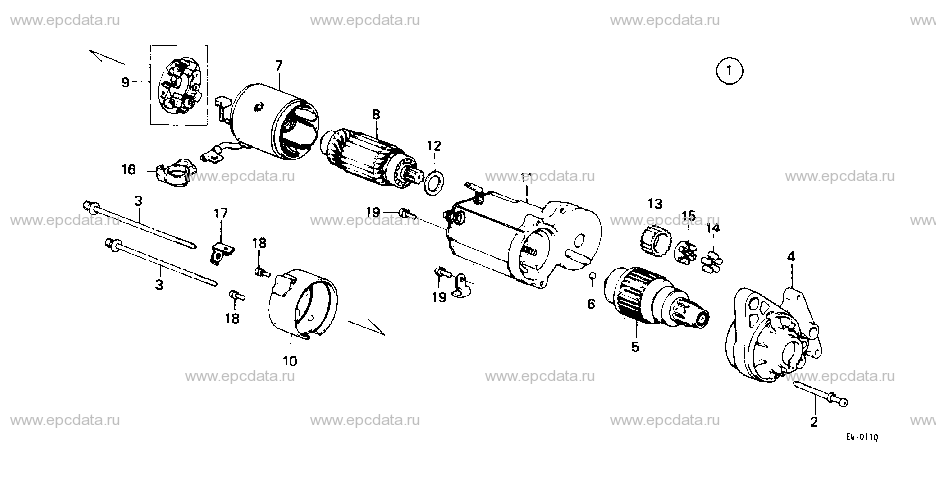 E-7-2 STARTER MOTOR COMPONENT (DENSO)
