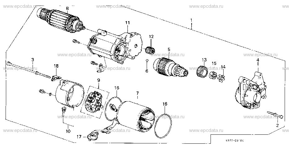 E-7-4 STARTER MOTOR (ND) (-1400000)