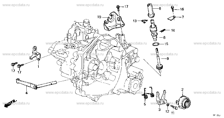 M-3 CLUTCH RELEASE/ SPEEDOMETER GEAR