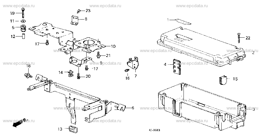 B-1-7 CONTROL BOX COVER (3) (PGM-FI)(E)