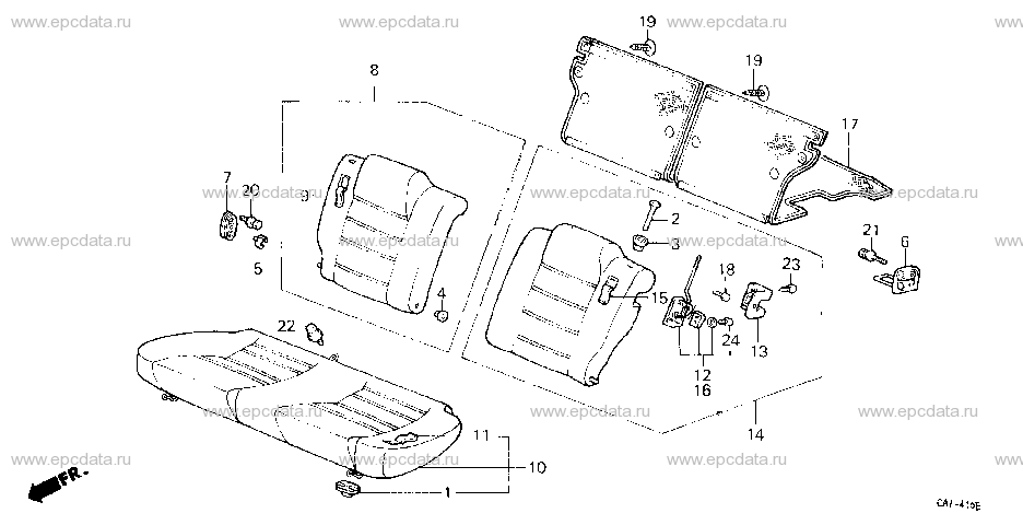 B-41 REAR SEAT (2D)