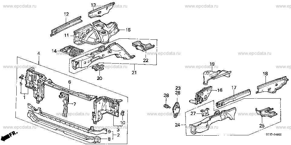 B-49 BODY STRUCTURE COMPONENTS (1)