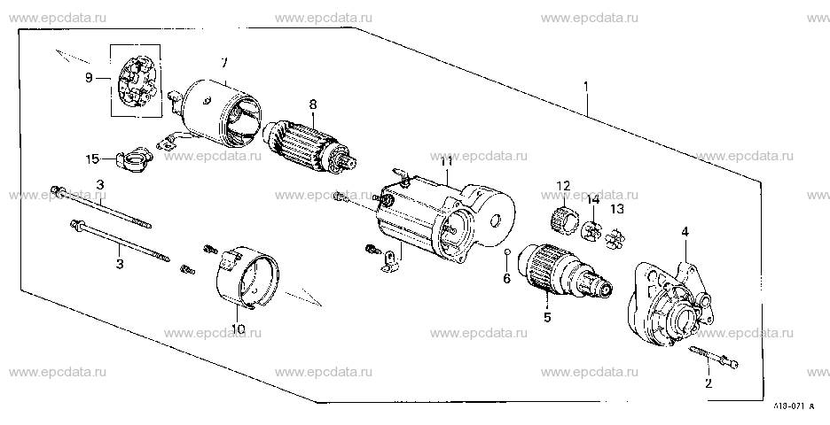 E-7-1 STARTER MOTOR (DENSO) (1.0KW)